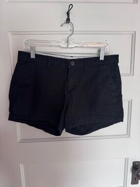 Old Navy Black Midrise Bermuda Shorts